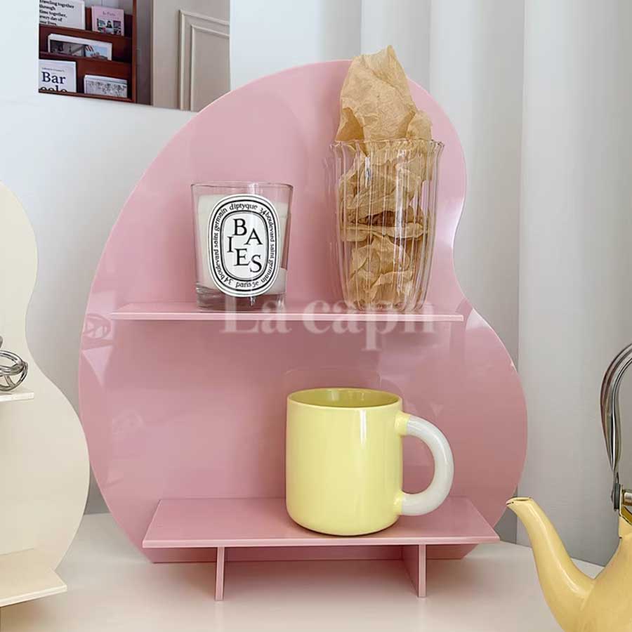wave shape cosmetic shelf (2colors)