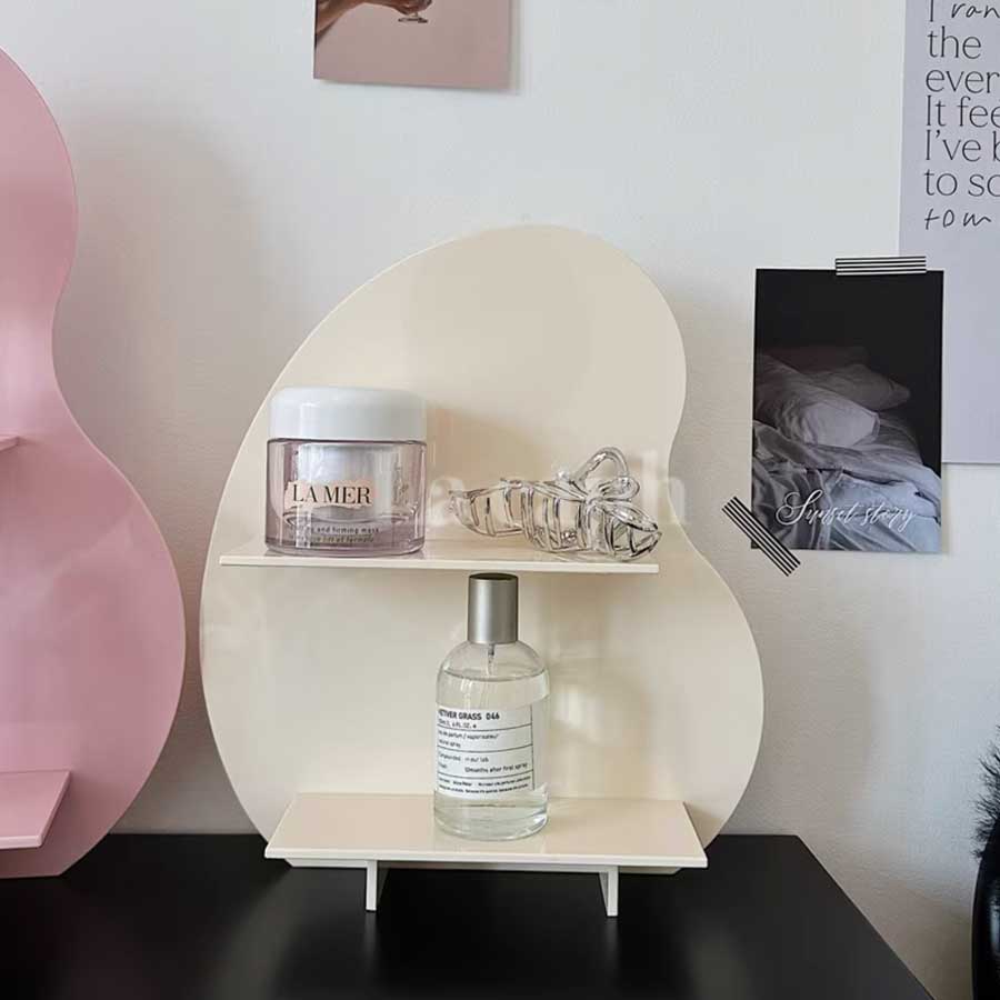 wave shape cosmetic shelf (2colors)