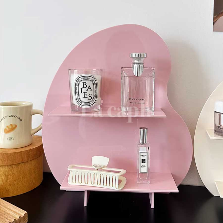 wave shape cosmetic shelf (2colors)