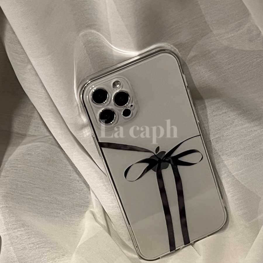 minimalist ribbon iPhone case