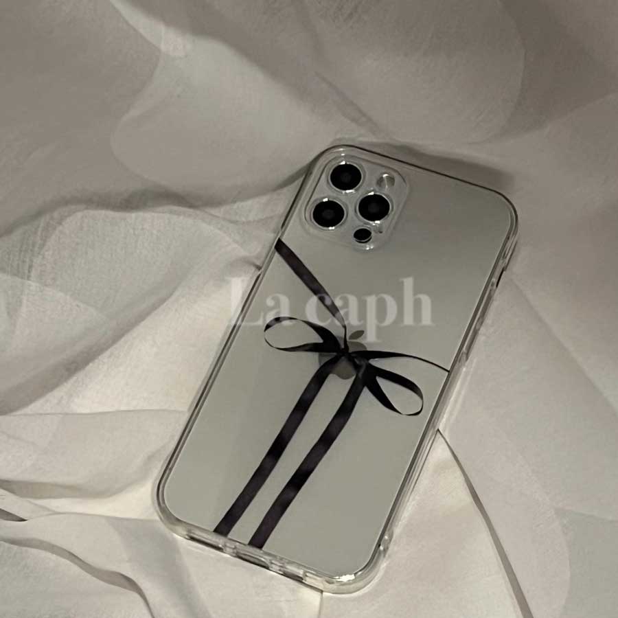minimalist ribbon iPhone case