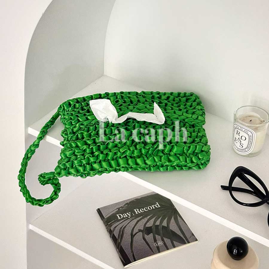 textured knit tissue case (3colors)