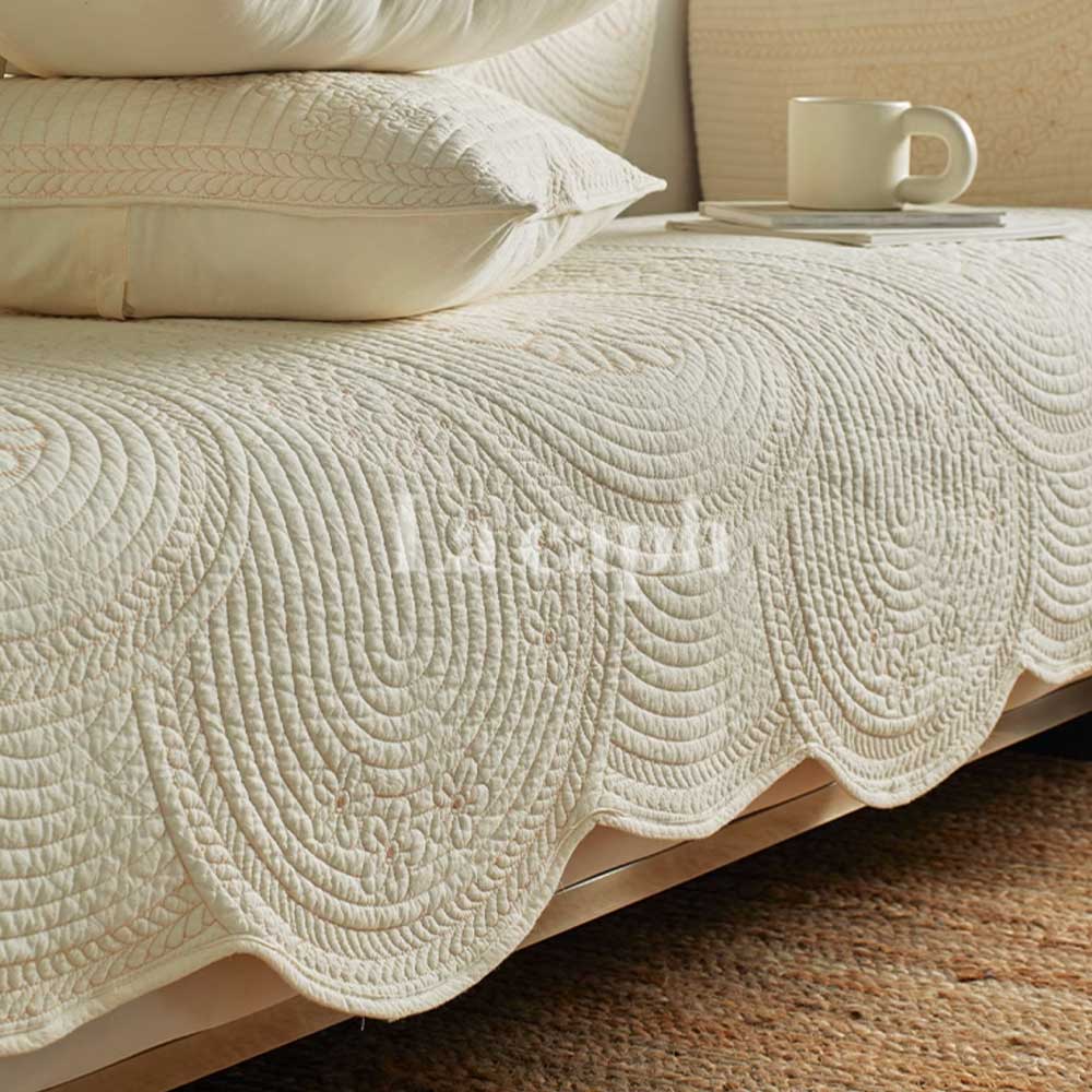 botanical quilt sofa cover
