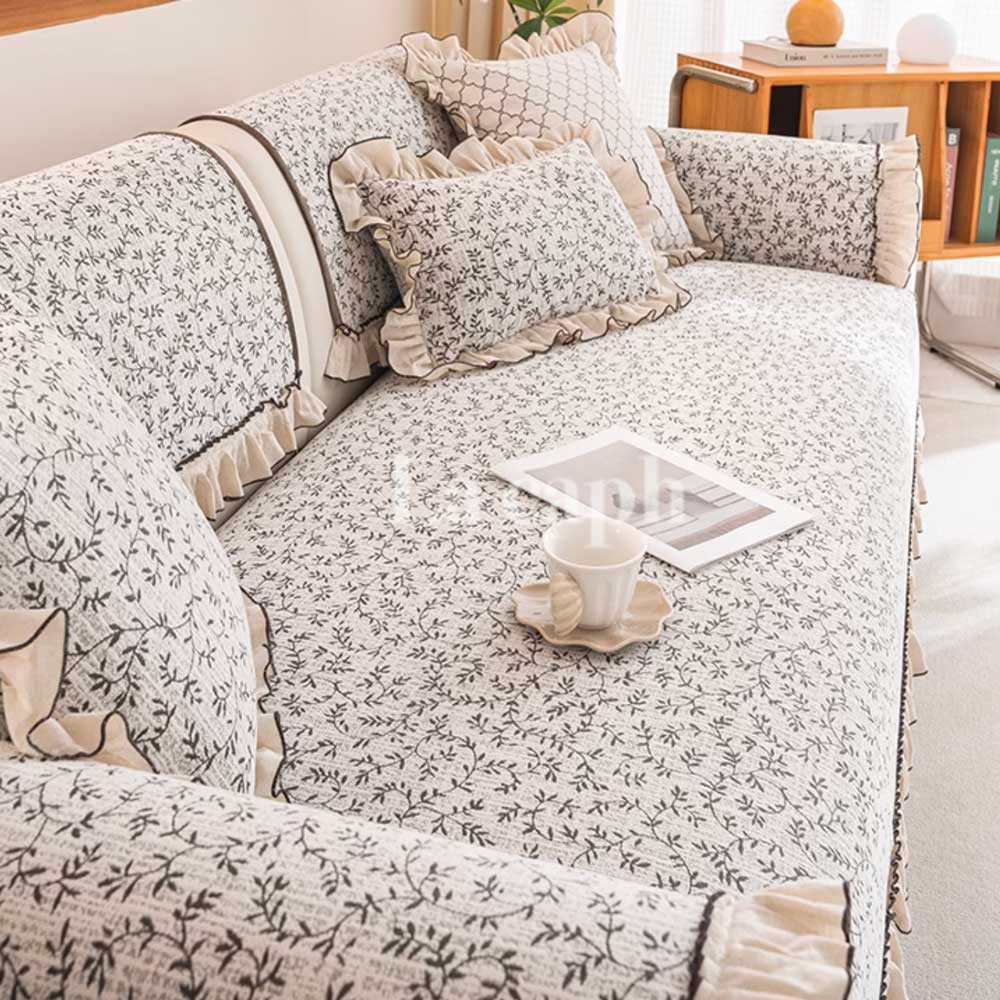 classic frill sofa cover