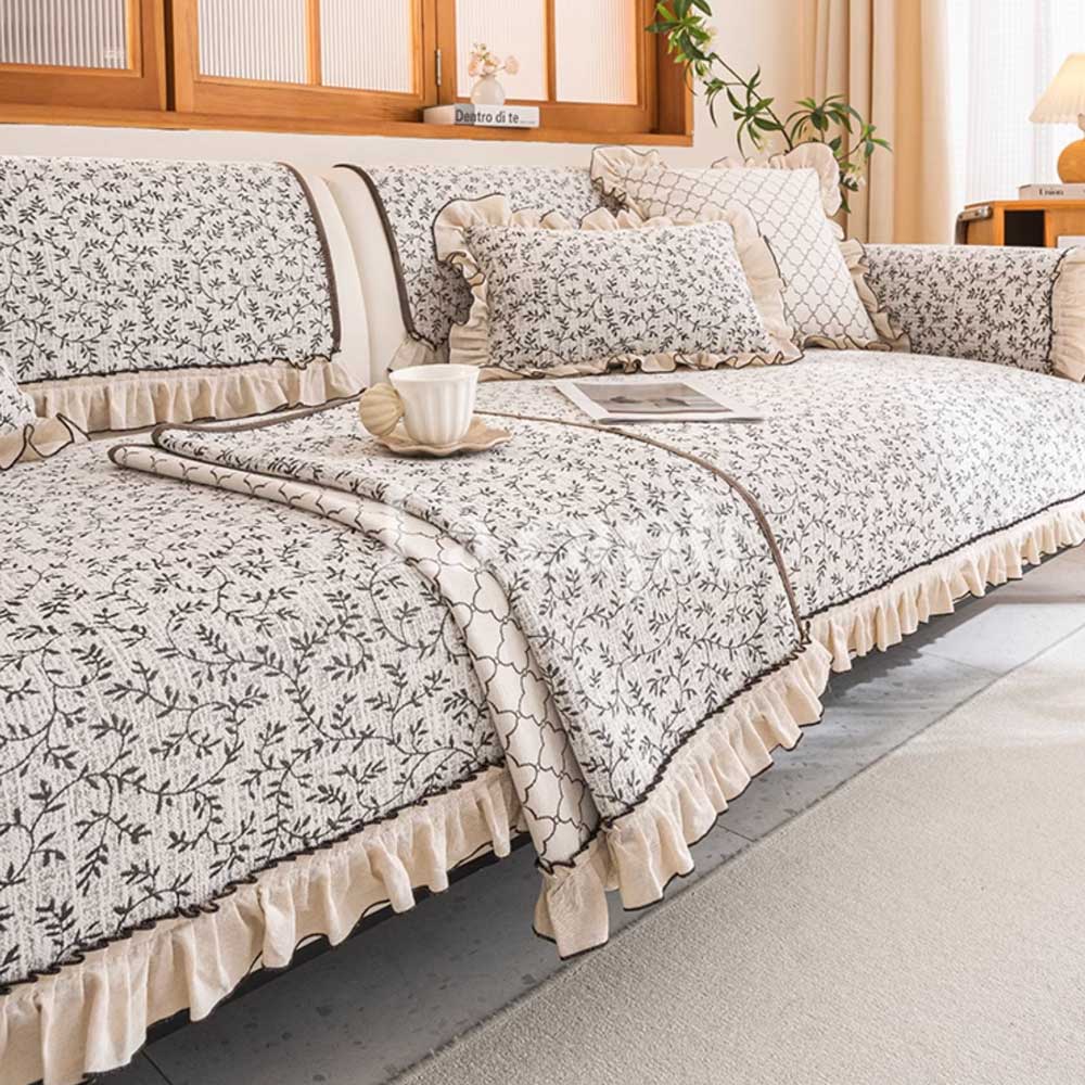 classic frill sofa cover