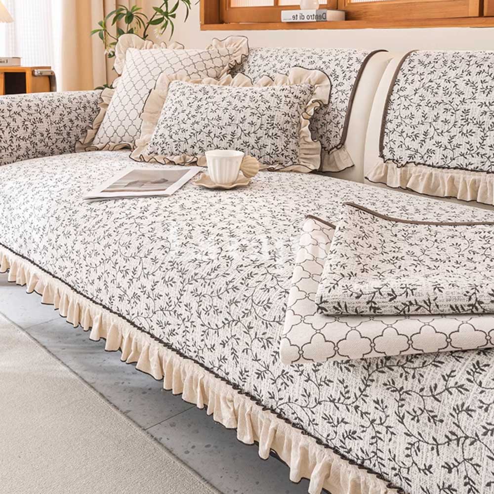 classic frill sofa cover