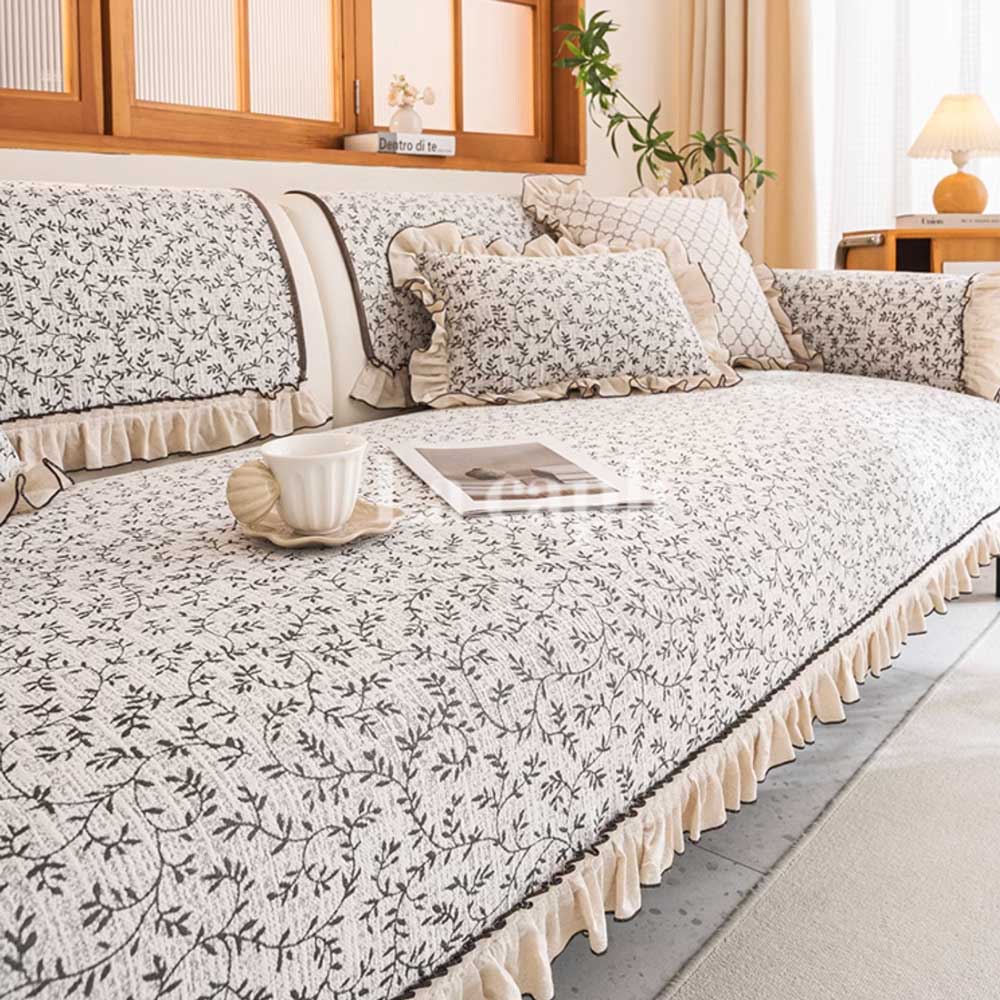 classic frill sofa cover