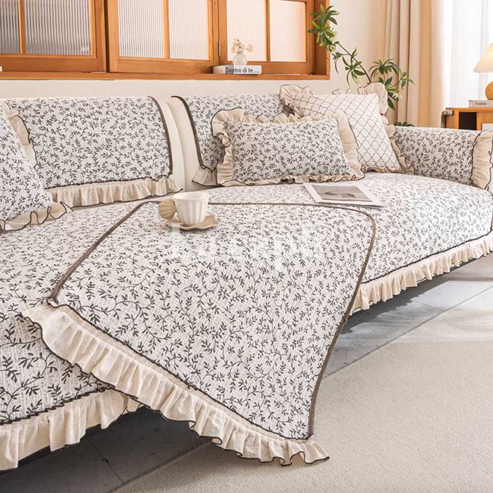 classic frill sofa cover