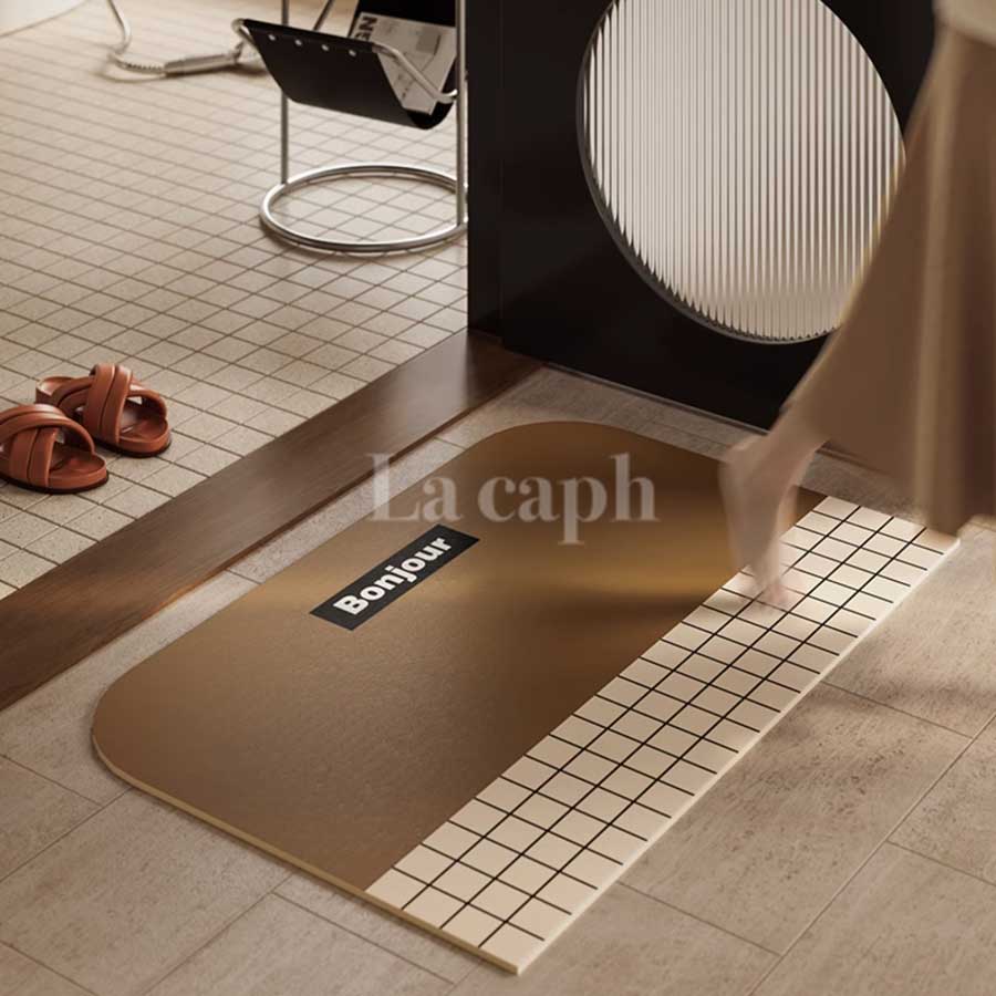 modern grid bath mat (4colors)