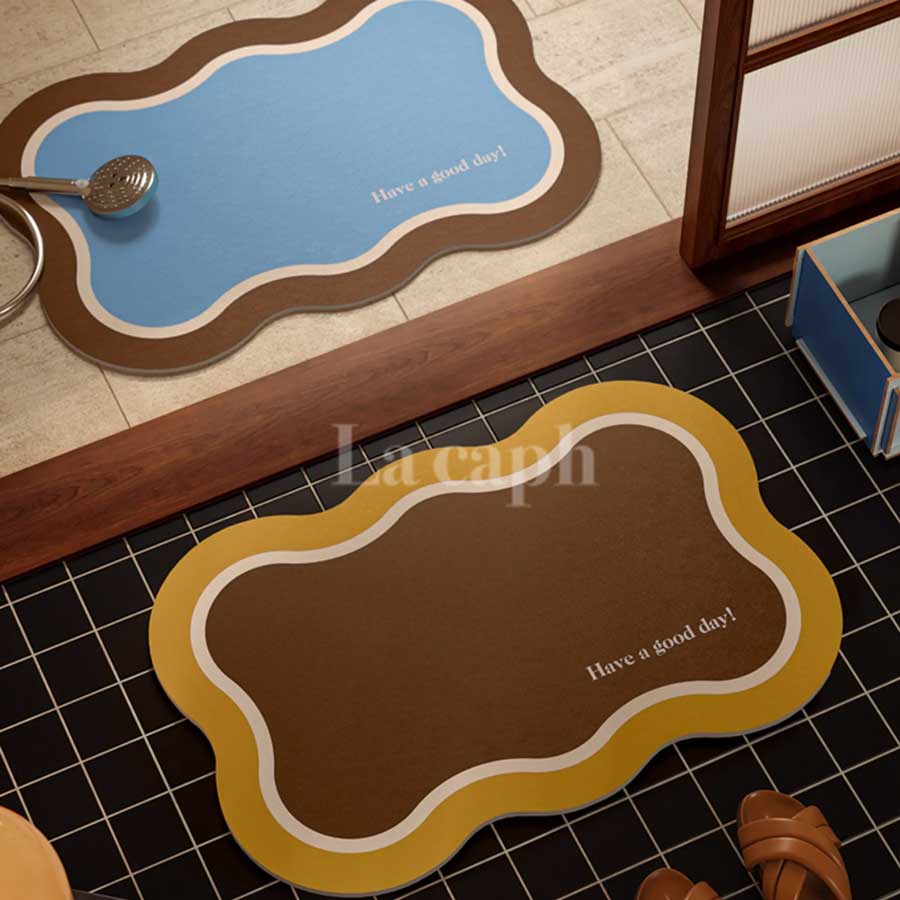 cloudy wave bath mat (10colors)