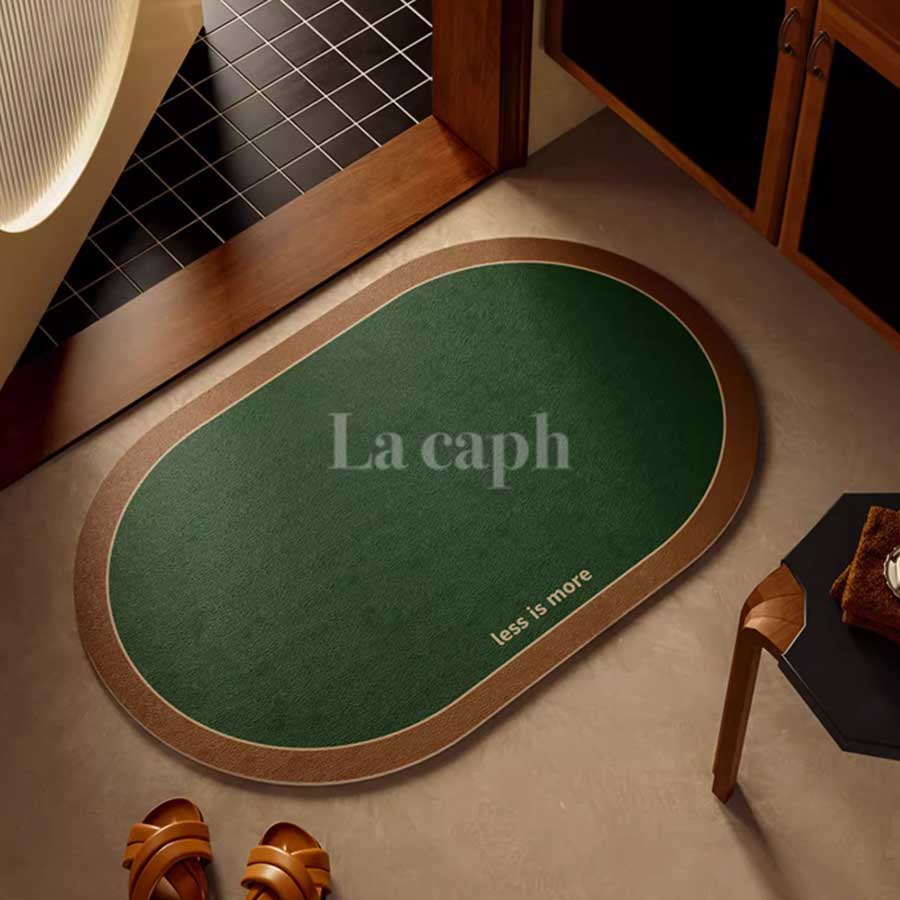 minimalist oval bath mat (10colors)