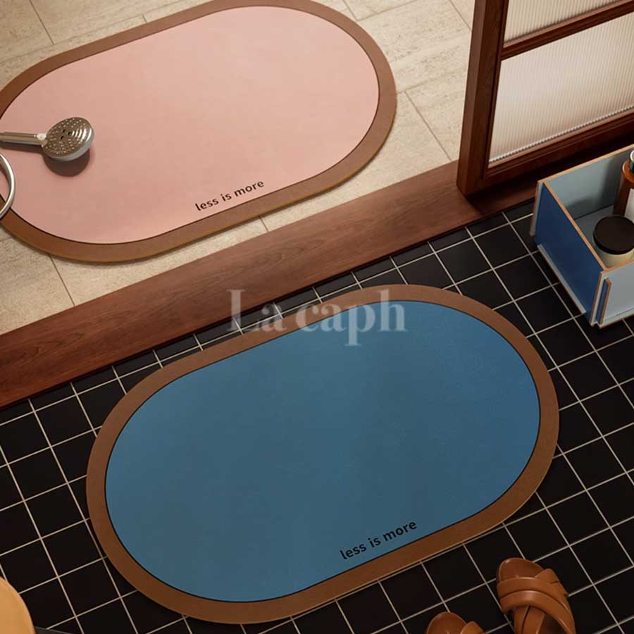 minimalist oval bath mat (10colors)