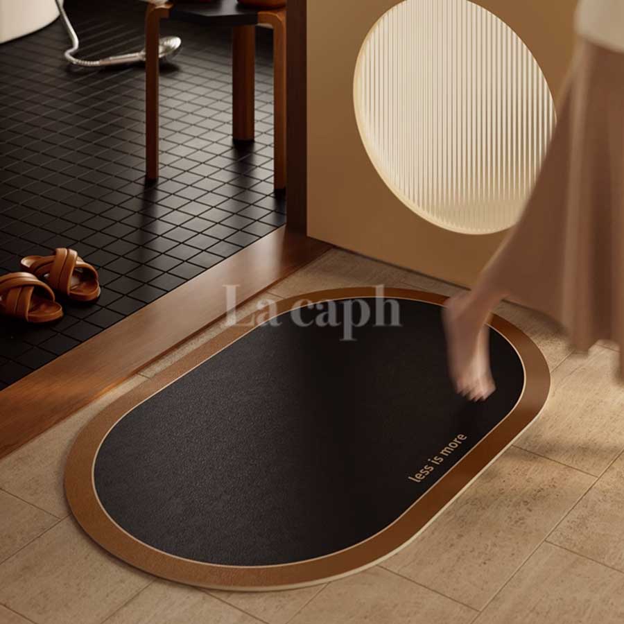 minimalist oval bath mat (10colors)