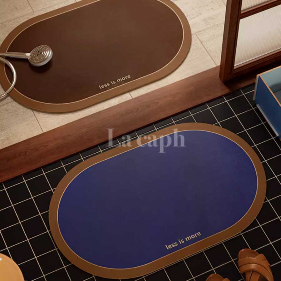 minimalist oval bath mat (10colors)