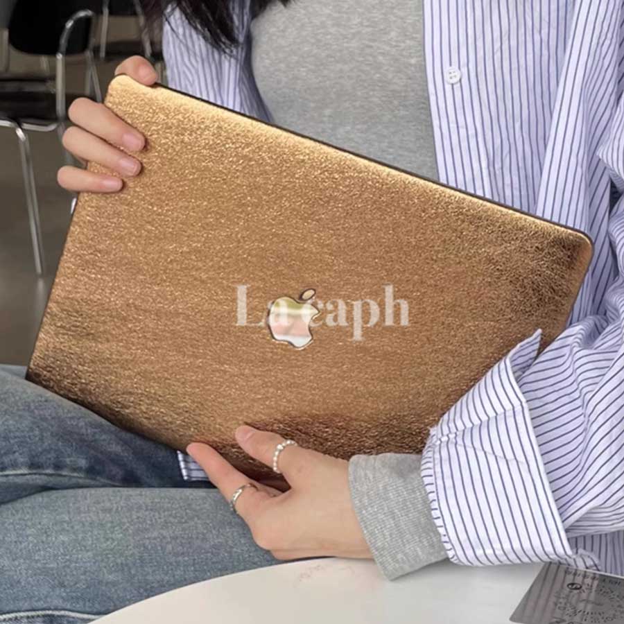 metallic leather Macbook case