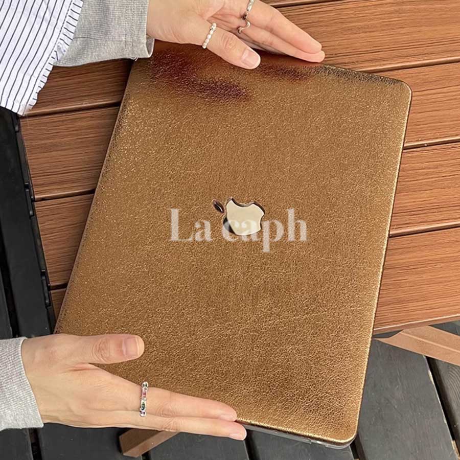 metallic leather Macbook case