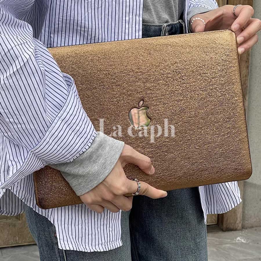 metallic leather Macbook case