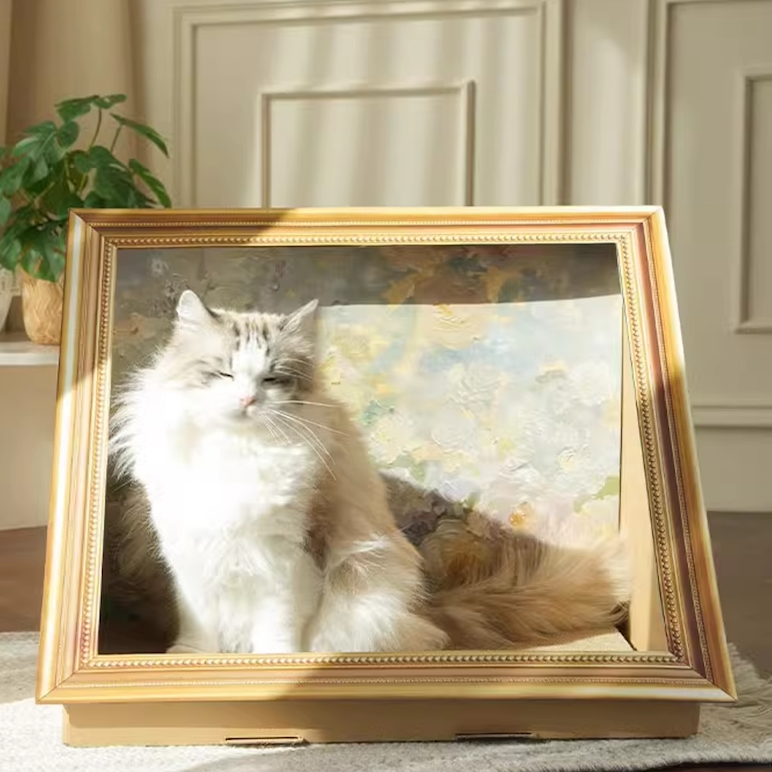 Oil painting design cat scratcher (2design)