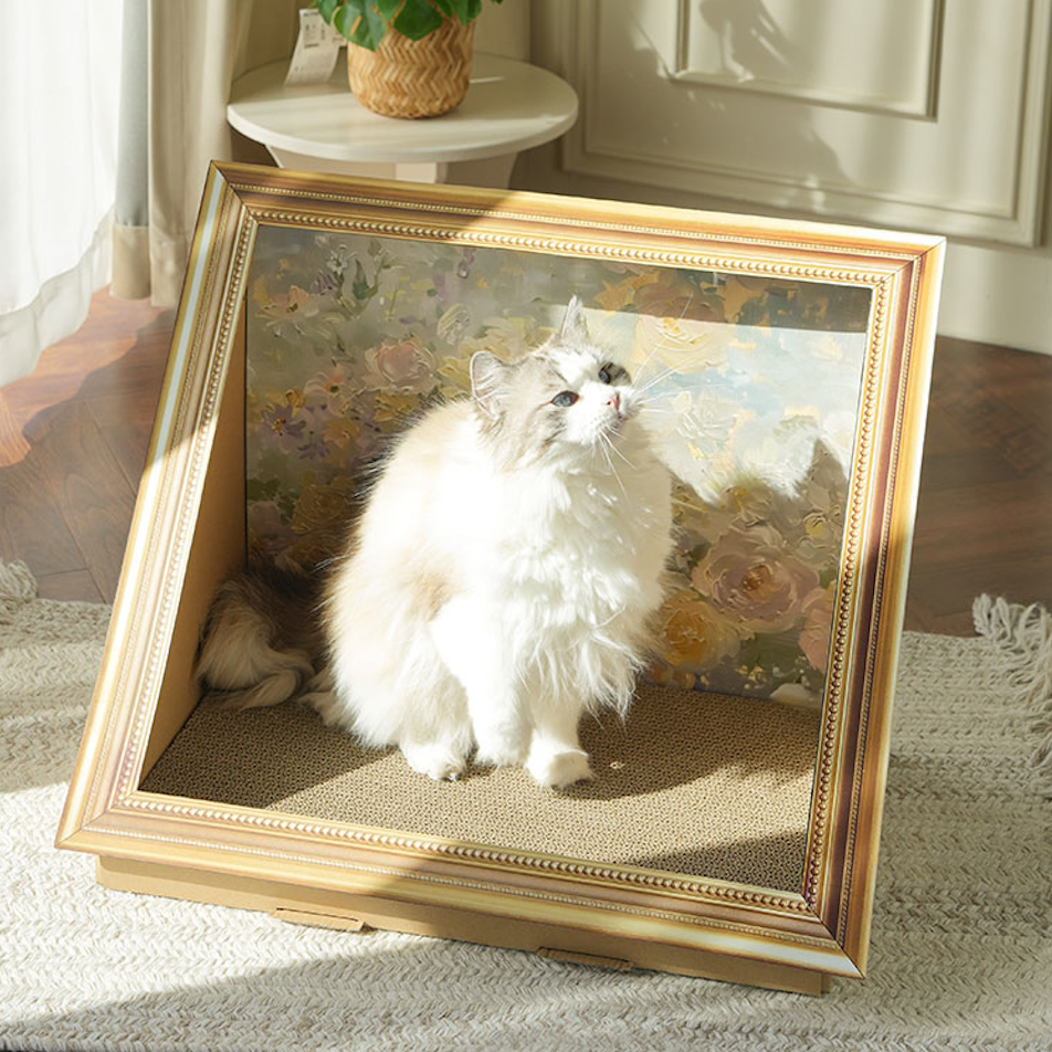 Oil painting design cat scratcher (2design)