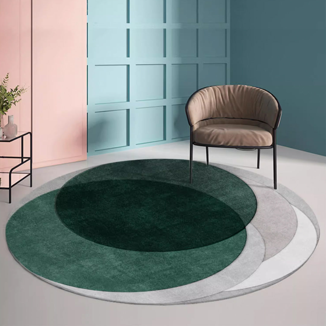 luxury mix color round mat(4colors)