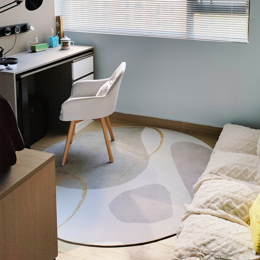 luxury nuance pattern round mat