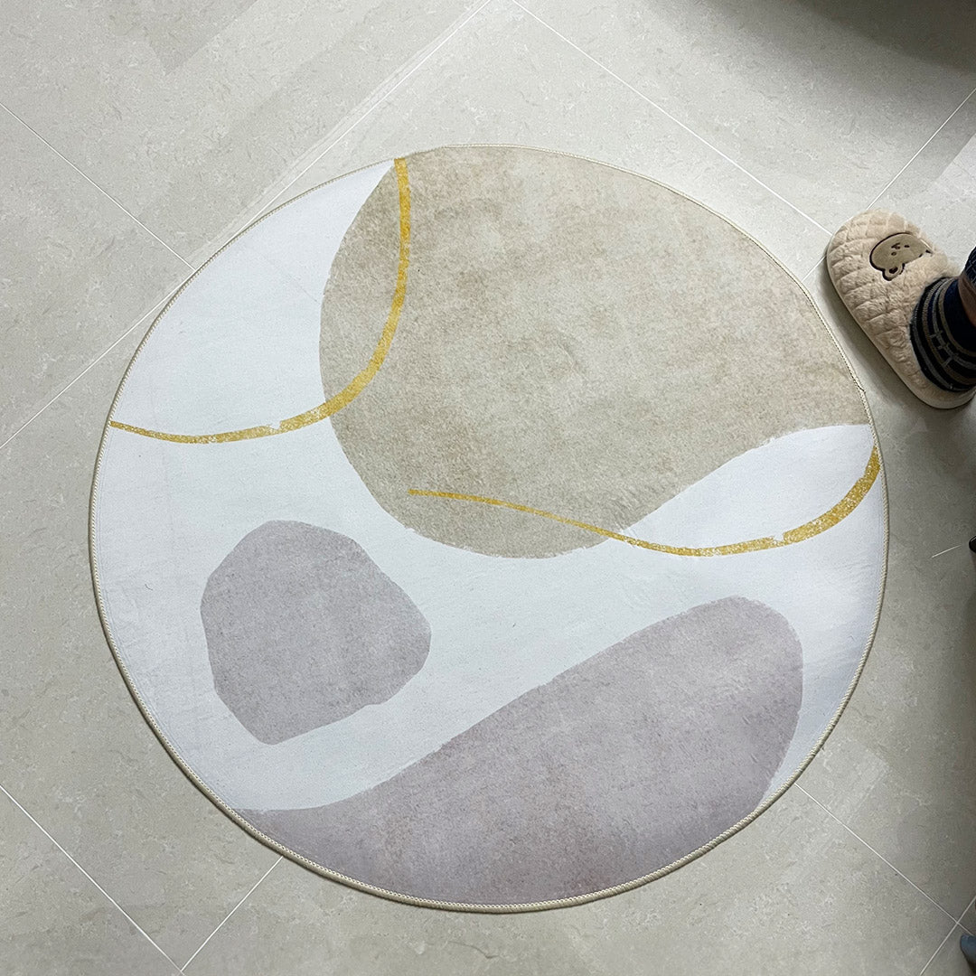 luxury nuance pattern round mat