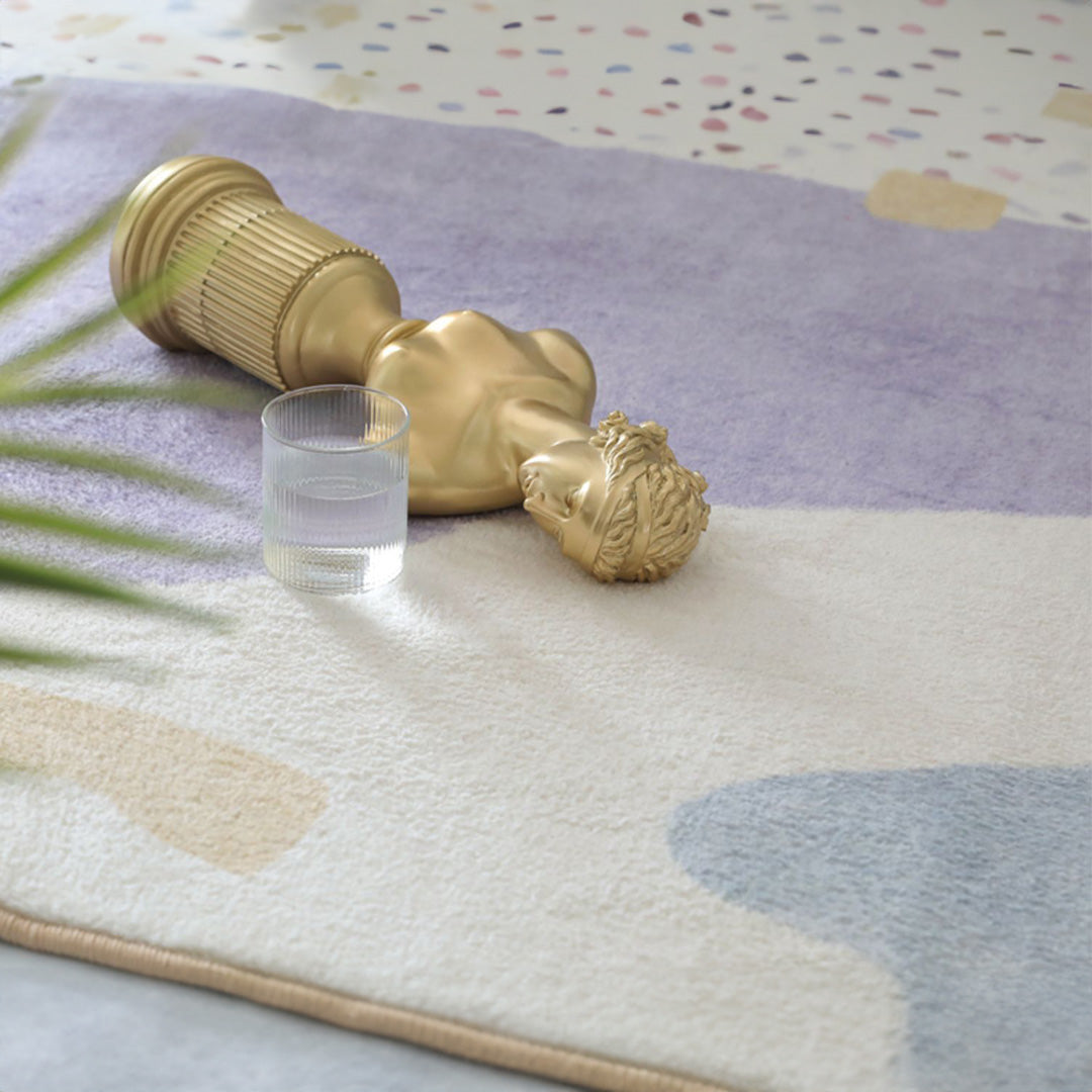 modern design purple pattern square carpet