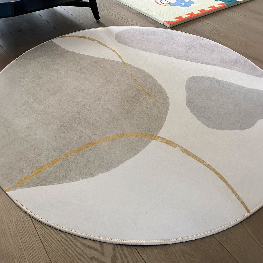 luxury nuance pattern round mat