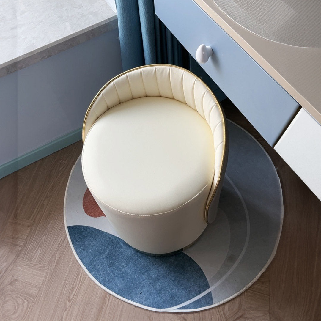 luxury dairan motif round mat