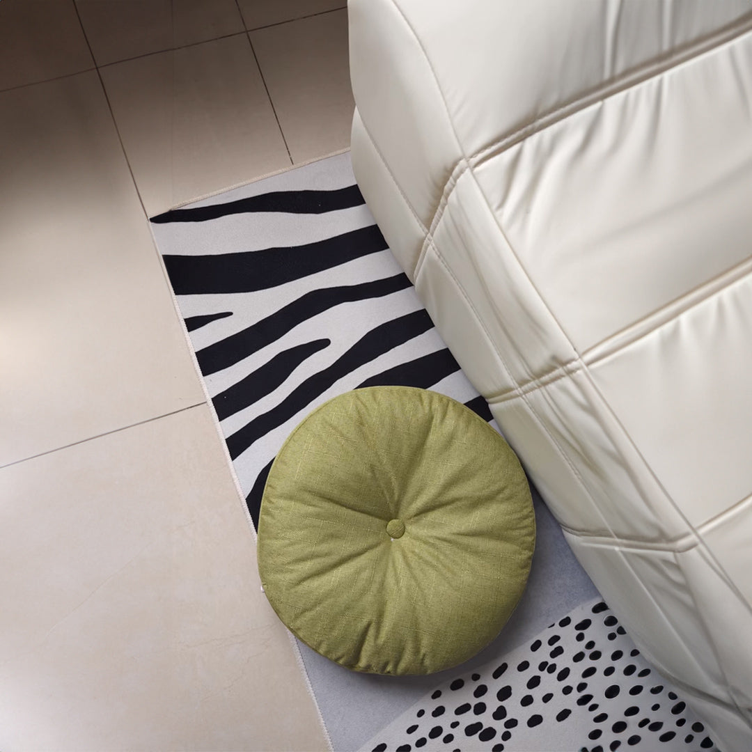 modern design zebra pattern square carpet