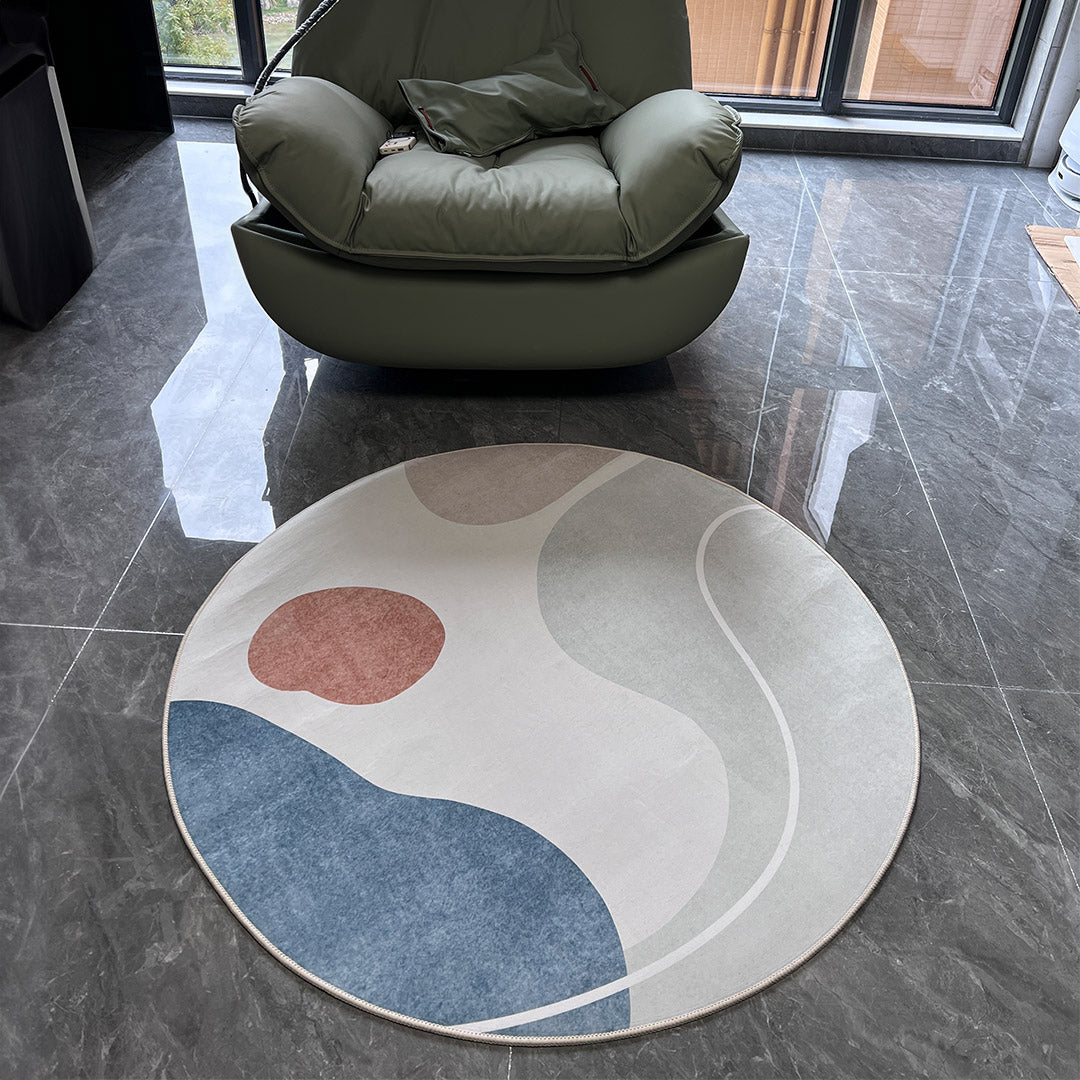 luxury dairan motif round mat