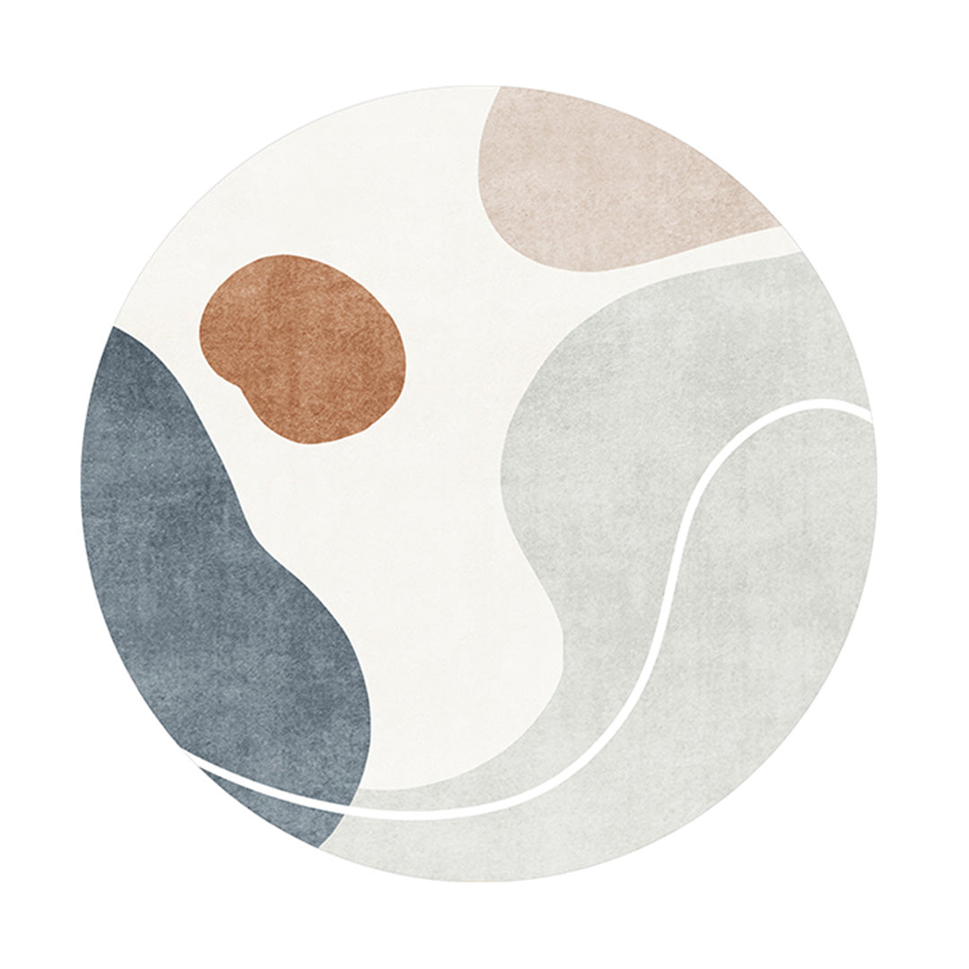 luxury dairan motif round mat