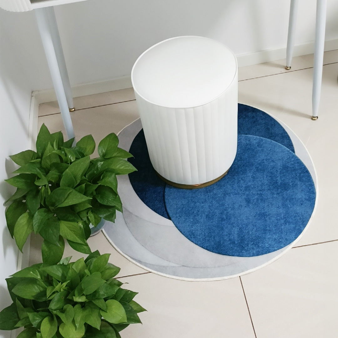 luxury mix color round mat(4colors)