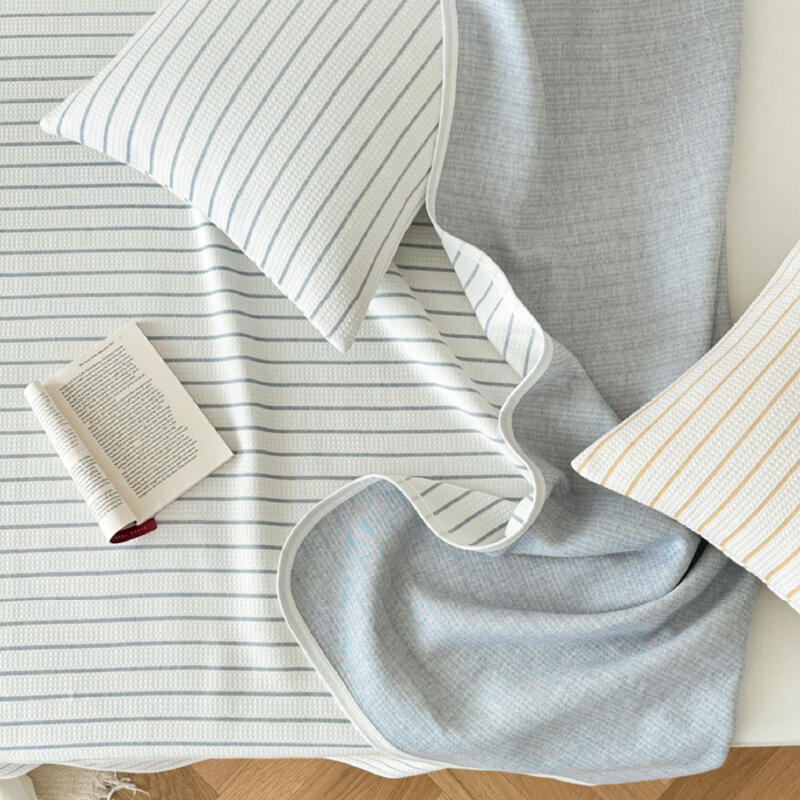 3color casual stripe summer quilt