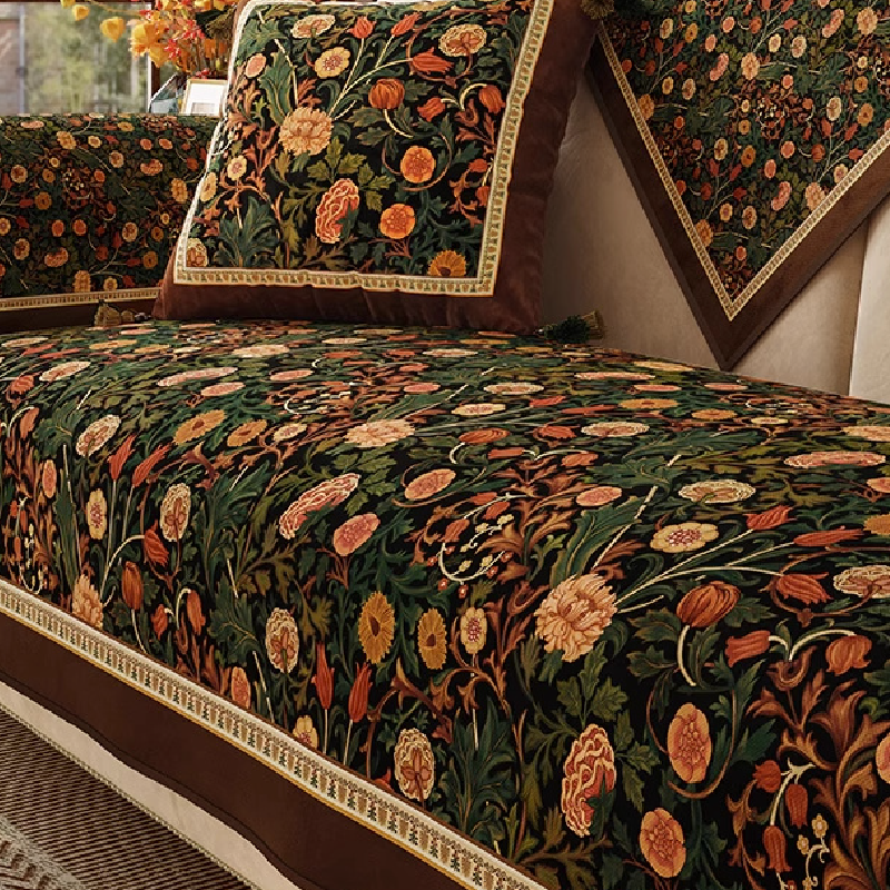 8design ethnic gorgeous flower sofa cover