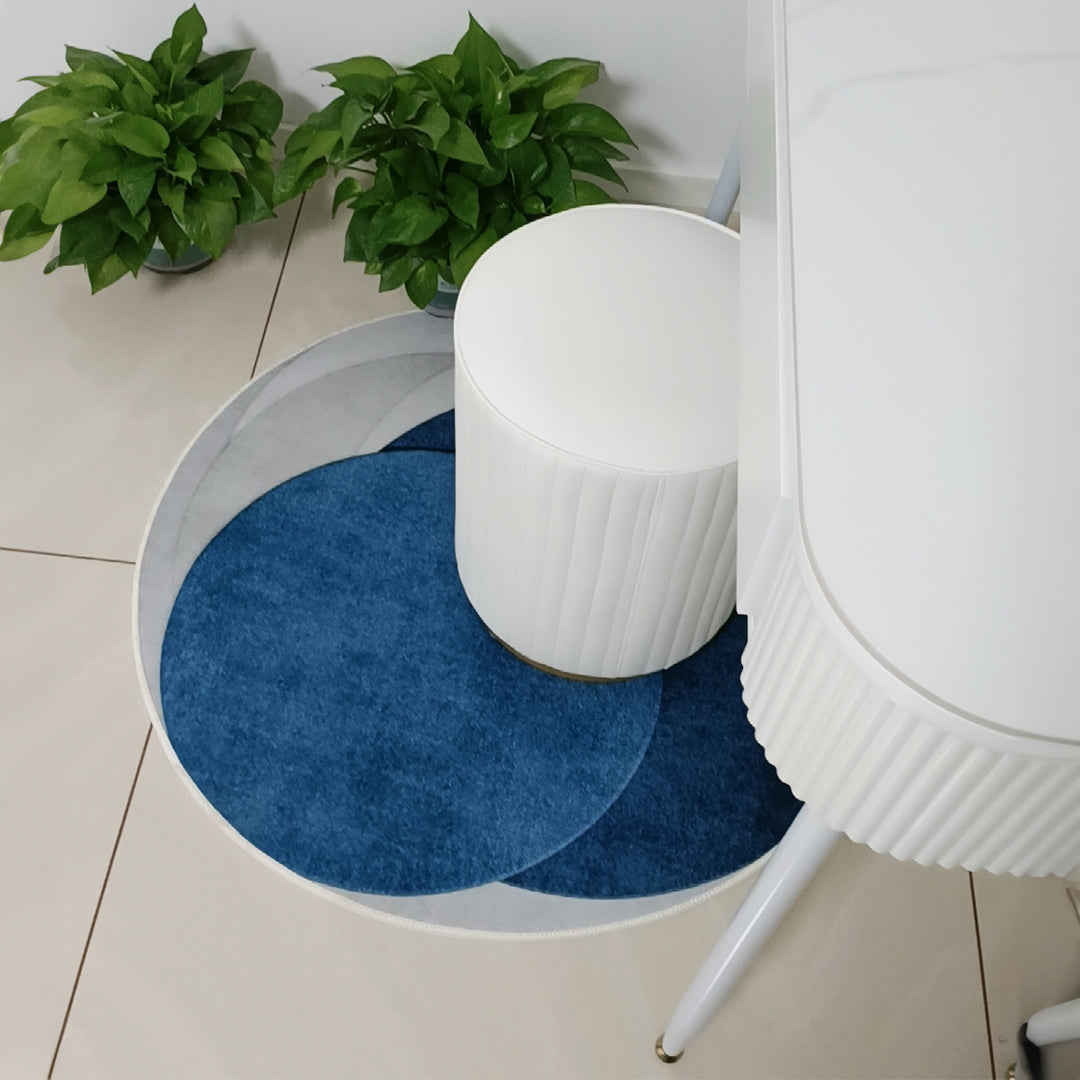 luxury mix color round mat(4colors)