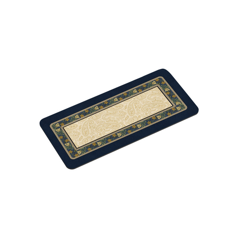 elegant black flower bathroom coaster
