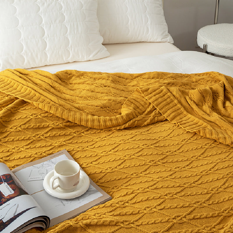 3color sweater design blanket