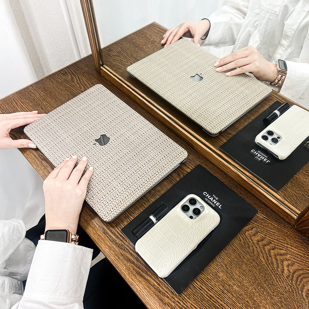 【即納】Natural Weave MacBook Case