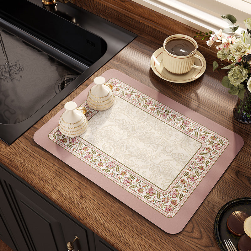 elegant flower bathroom coaster