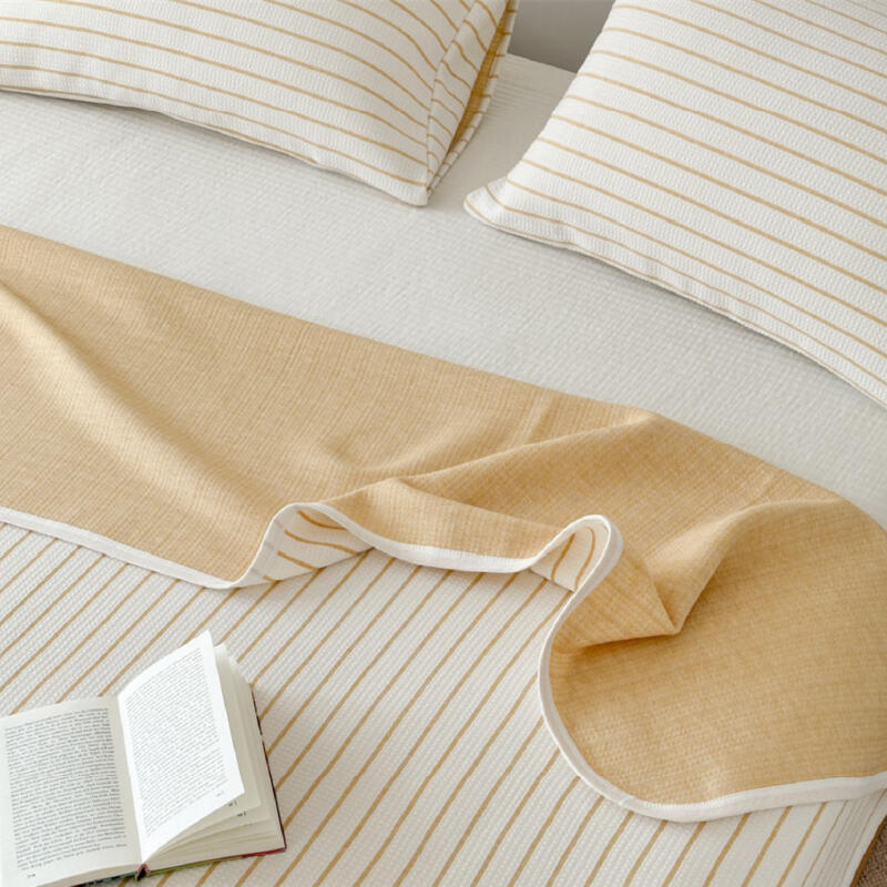 3color casual stripe summer quilt