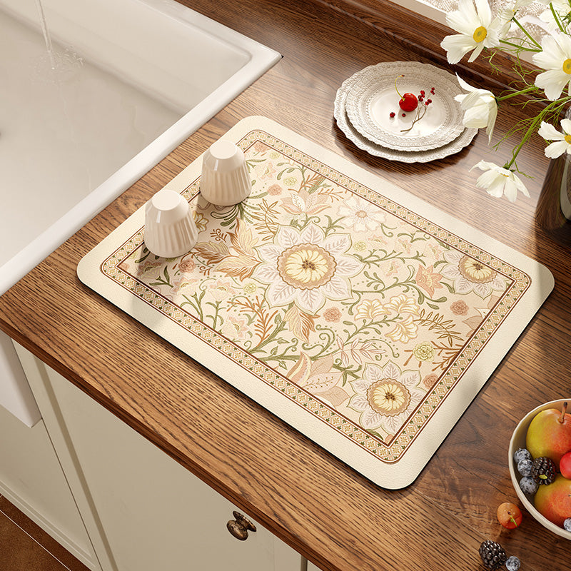 elegant flower bathroom coaster
