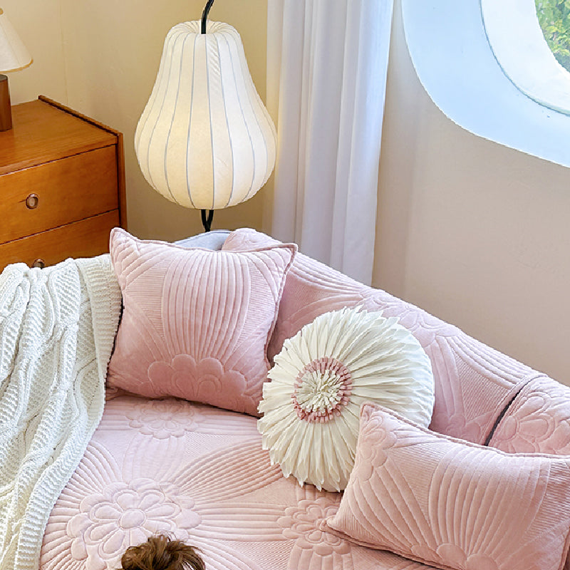 7color pastel quilting flower sofa cover