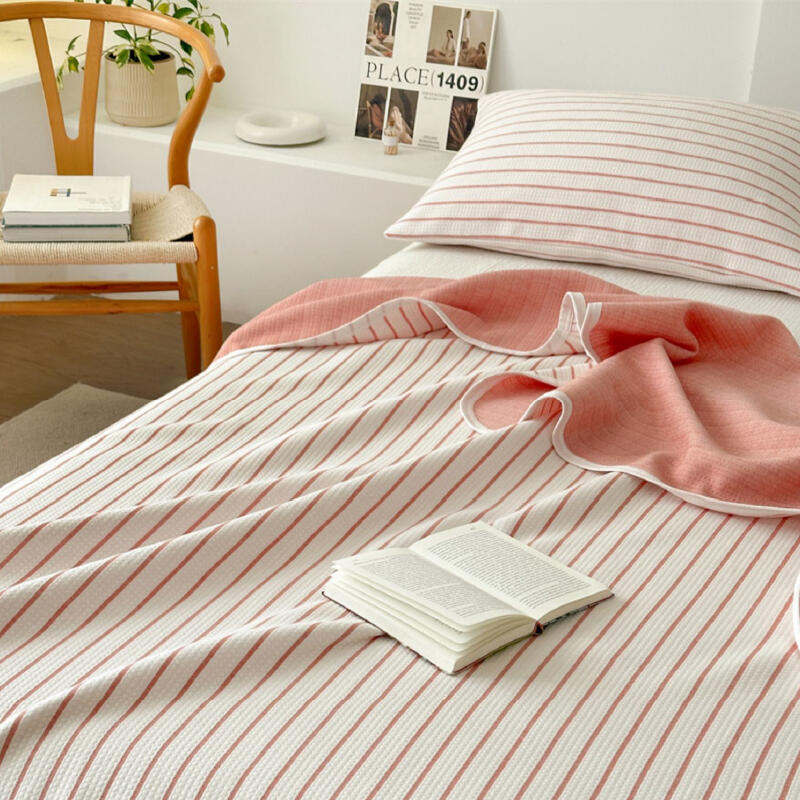 3color casual stripe summer quilt