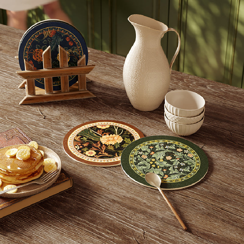 9design elegant flower coaster