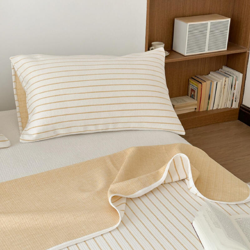 3color casual stripe summer quilt