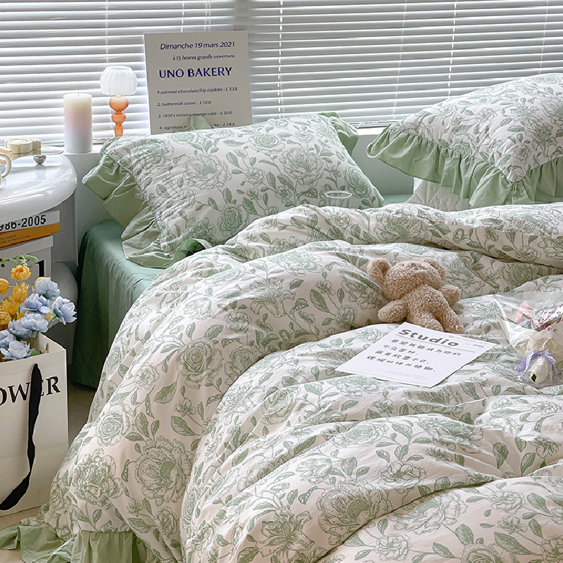 15design frill flower bedlinen set
