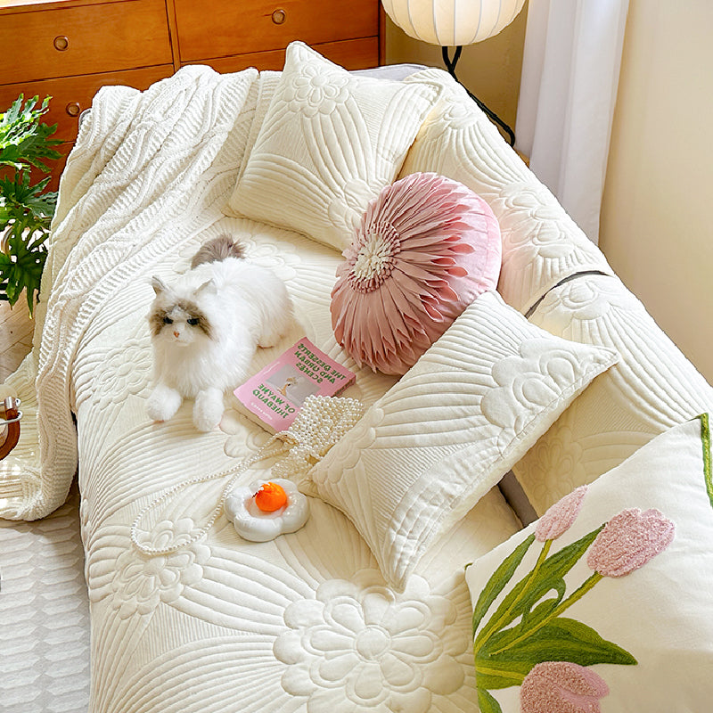 7color pastel quilting flower cushion