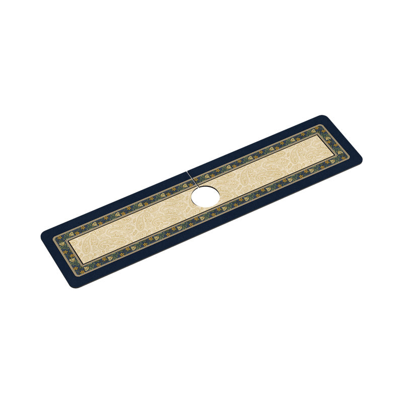 elegant black flower bathroom coaster