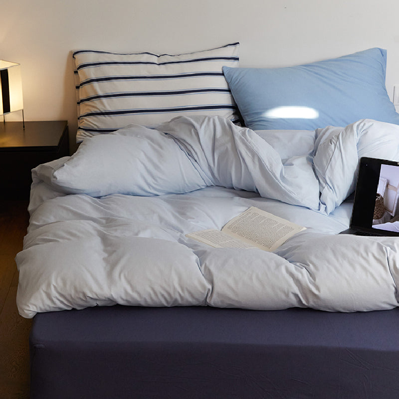 3design blue simple bedlinen set